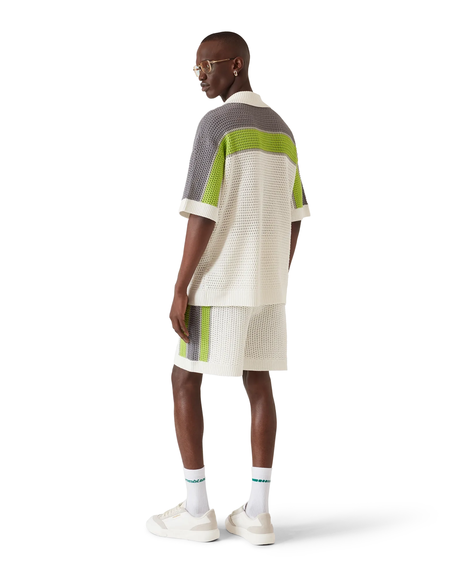 Stripe Crochet Shorts | Casablanca Paris | Image 3