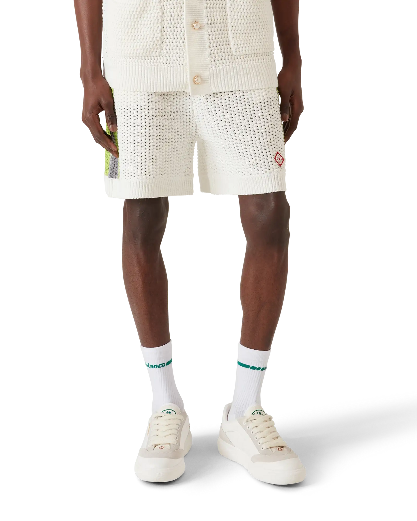Stripe Crochet Shorts | Casablanca Paris | Image 4