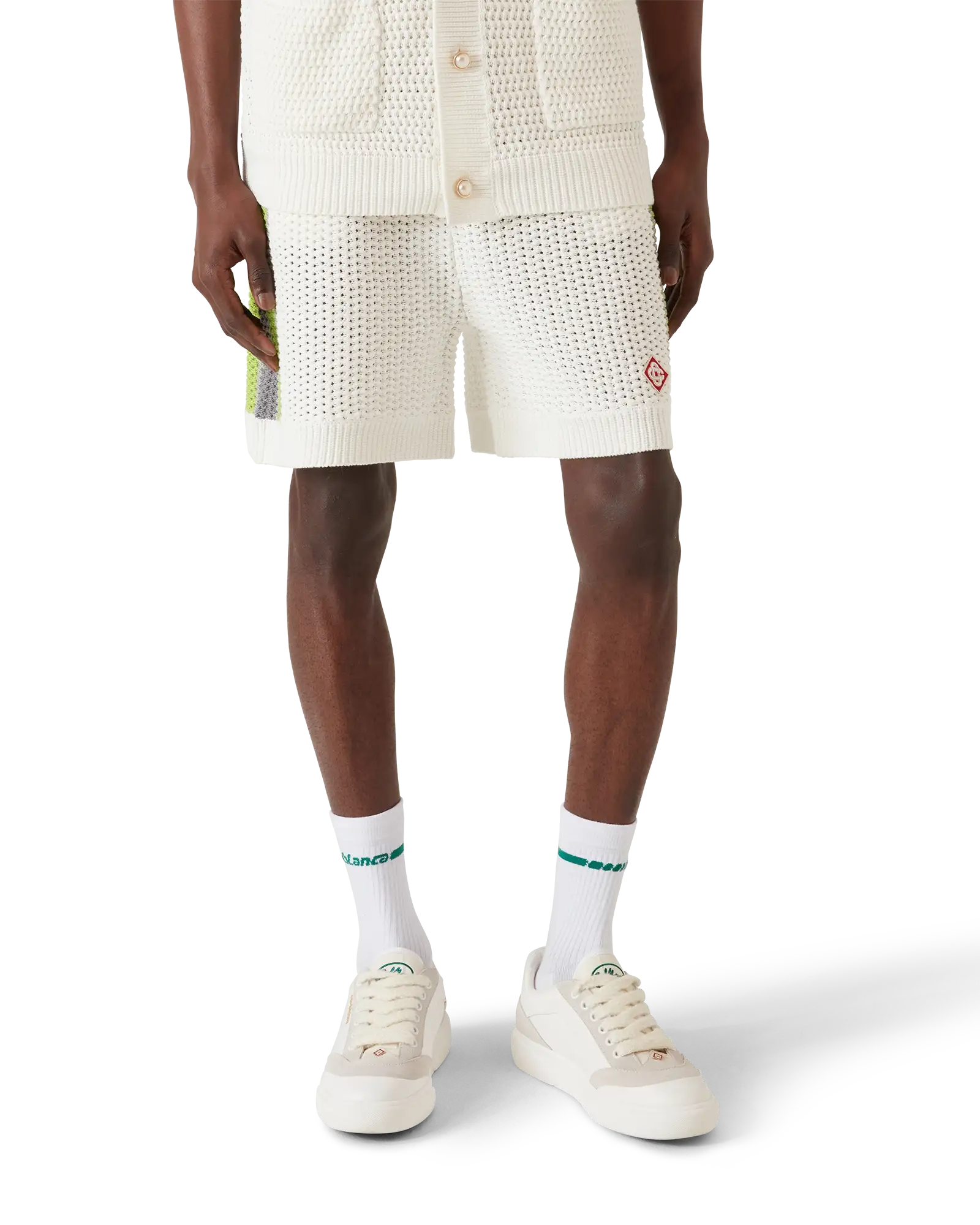 Stripe Crochet Shorts | Casablanca Paris | Image 4