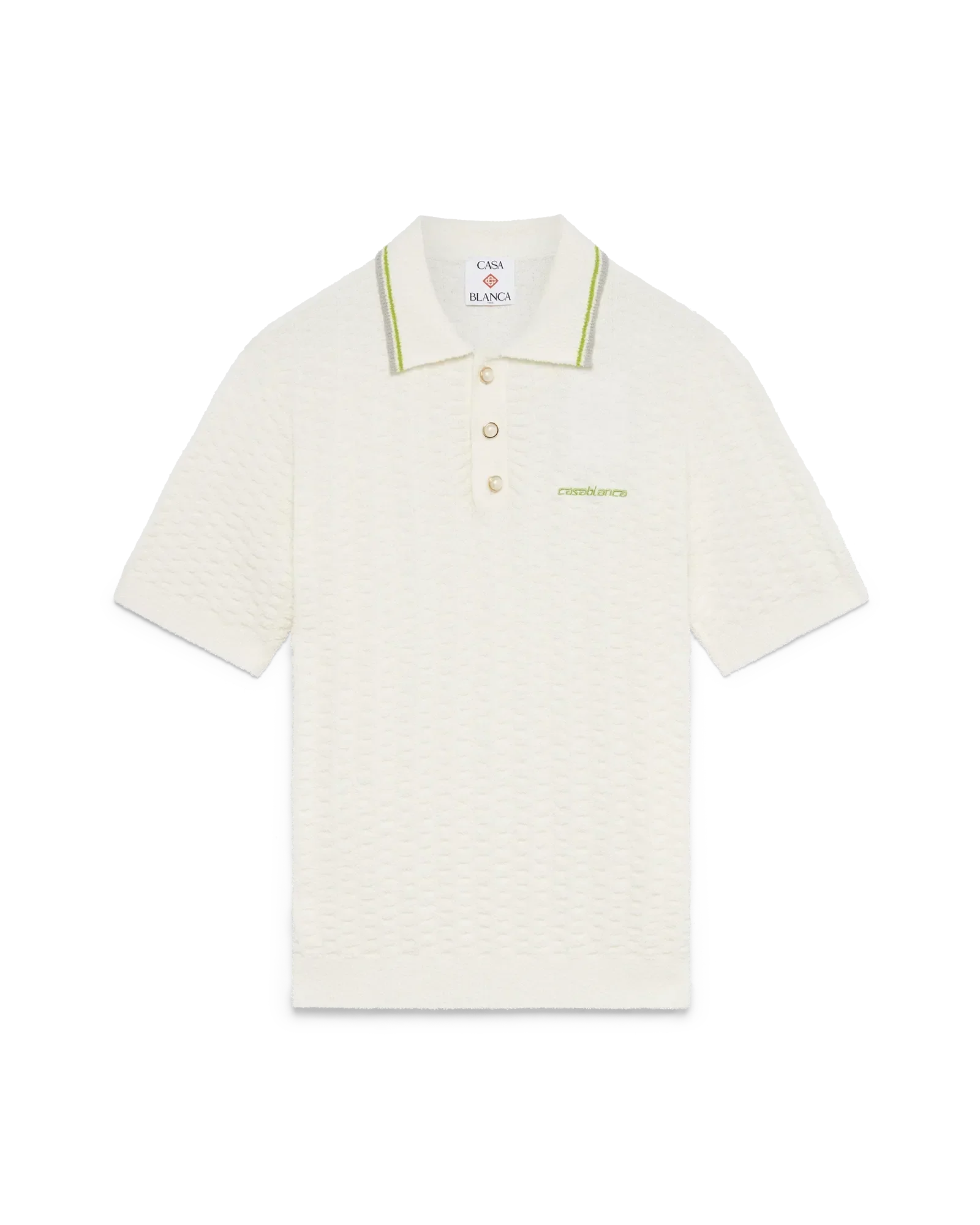 Tennis Boucle Polo Shirt | Casablanca Paris | Image 1