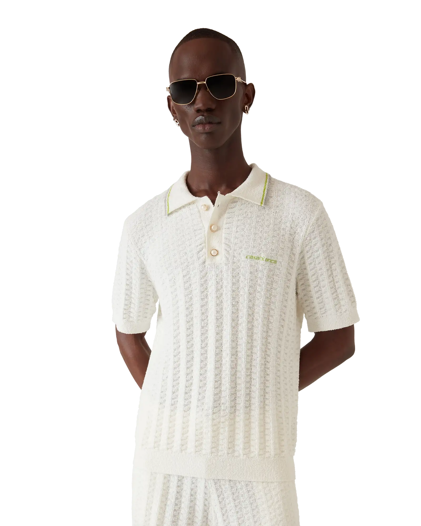 Tennis Boucle Polo Shirt | Casablanca Paris | Image 4