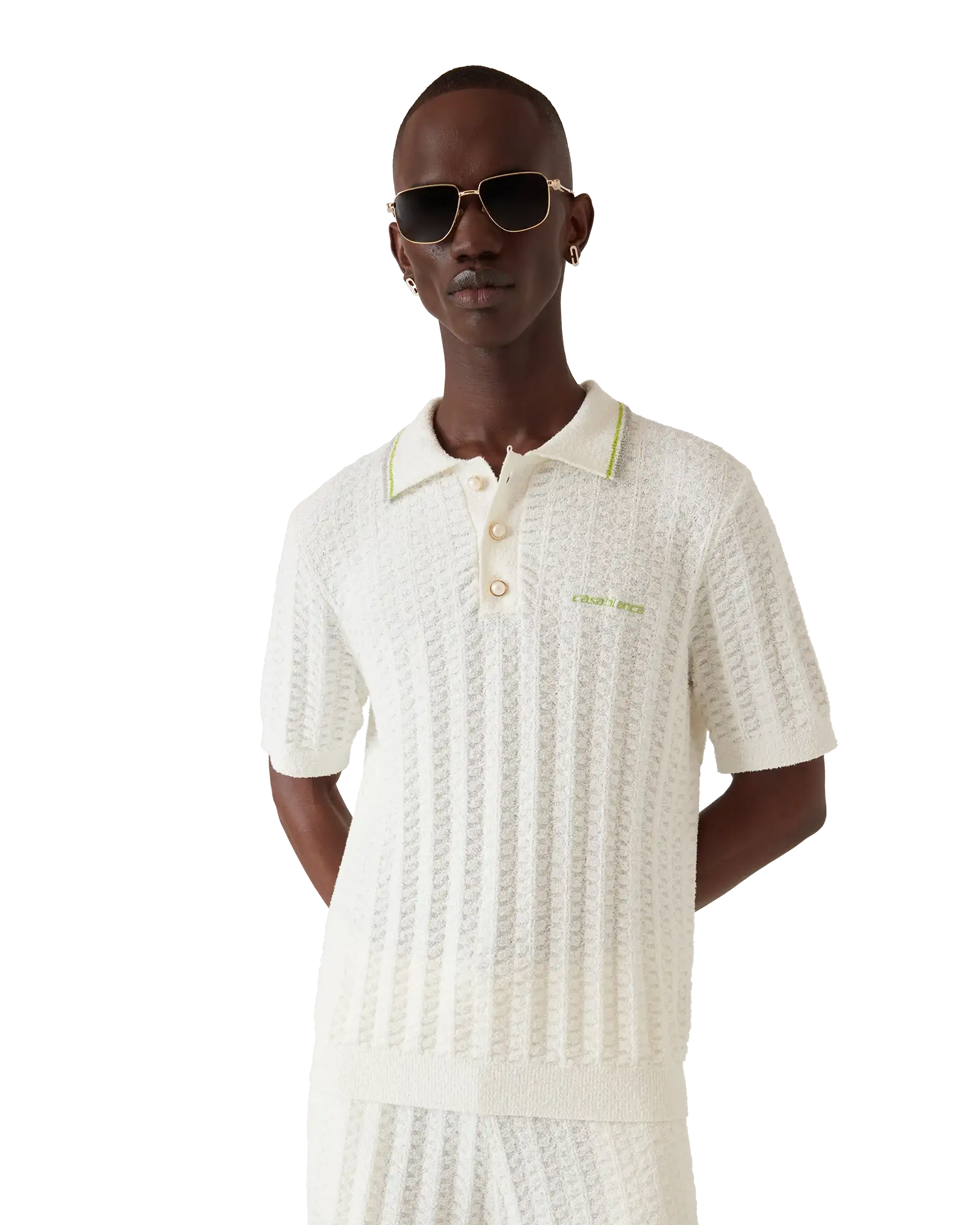 Tennis Boucle Polo Shirt | Casablanca Paris | Image 4