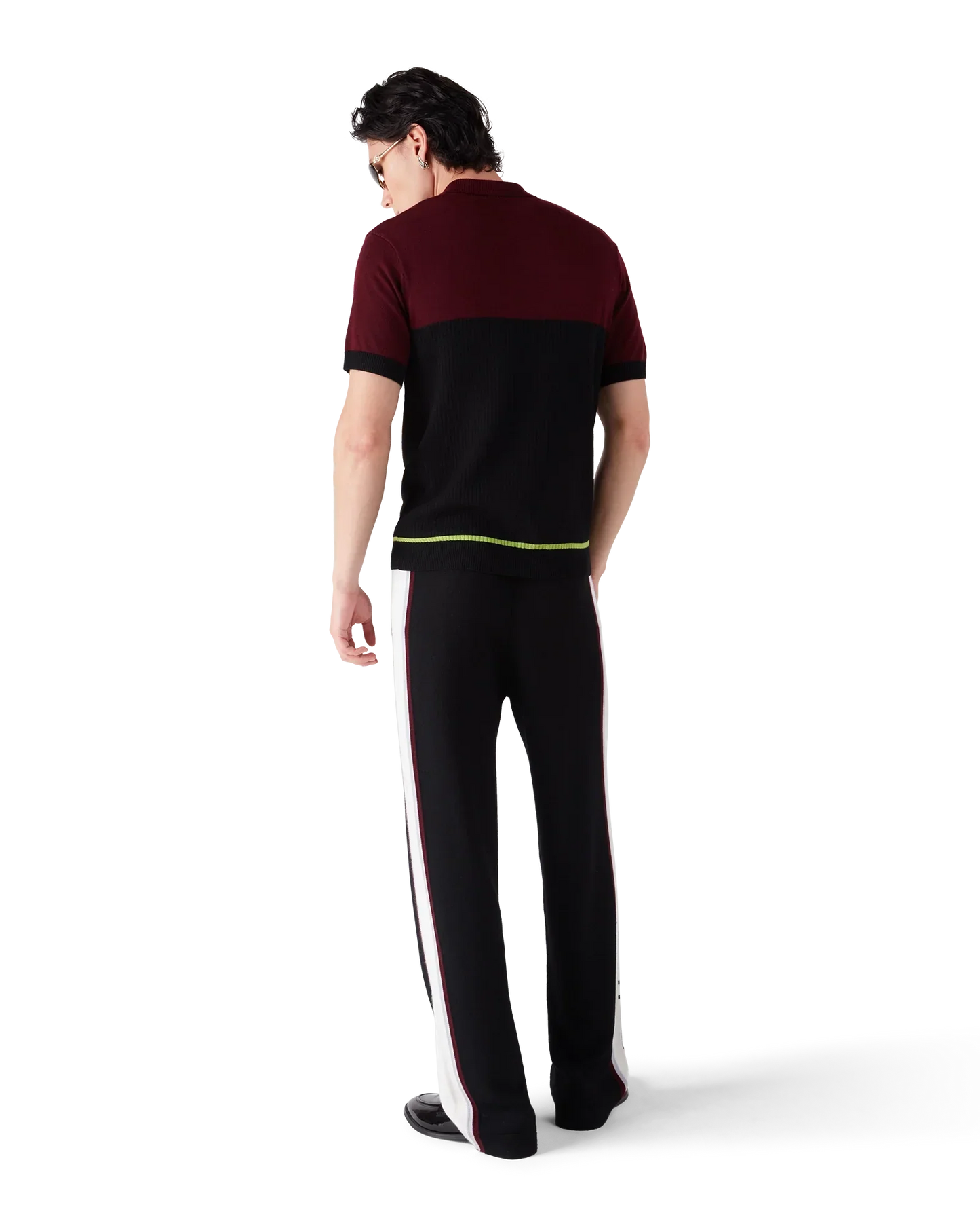 Stripe Merino Knit Polo | Casablanca Paris | Image 3