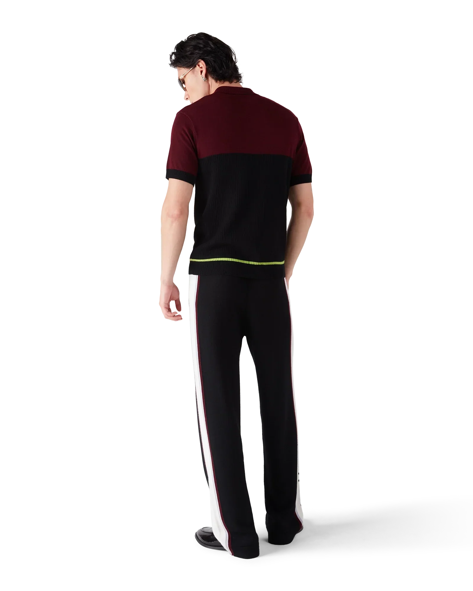 Stripe Merino Knit Polo | Casablanca Paris | Image 3