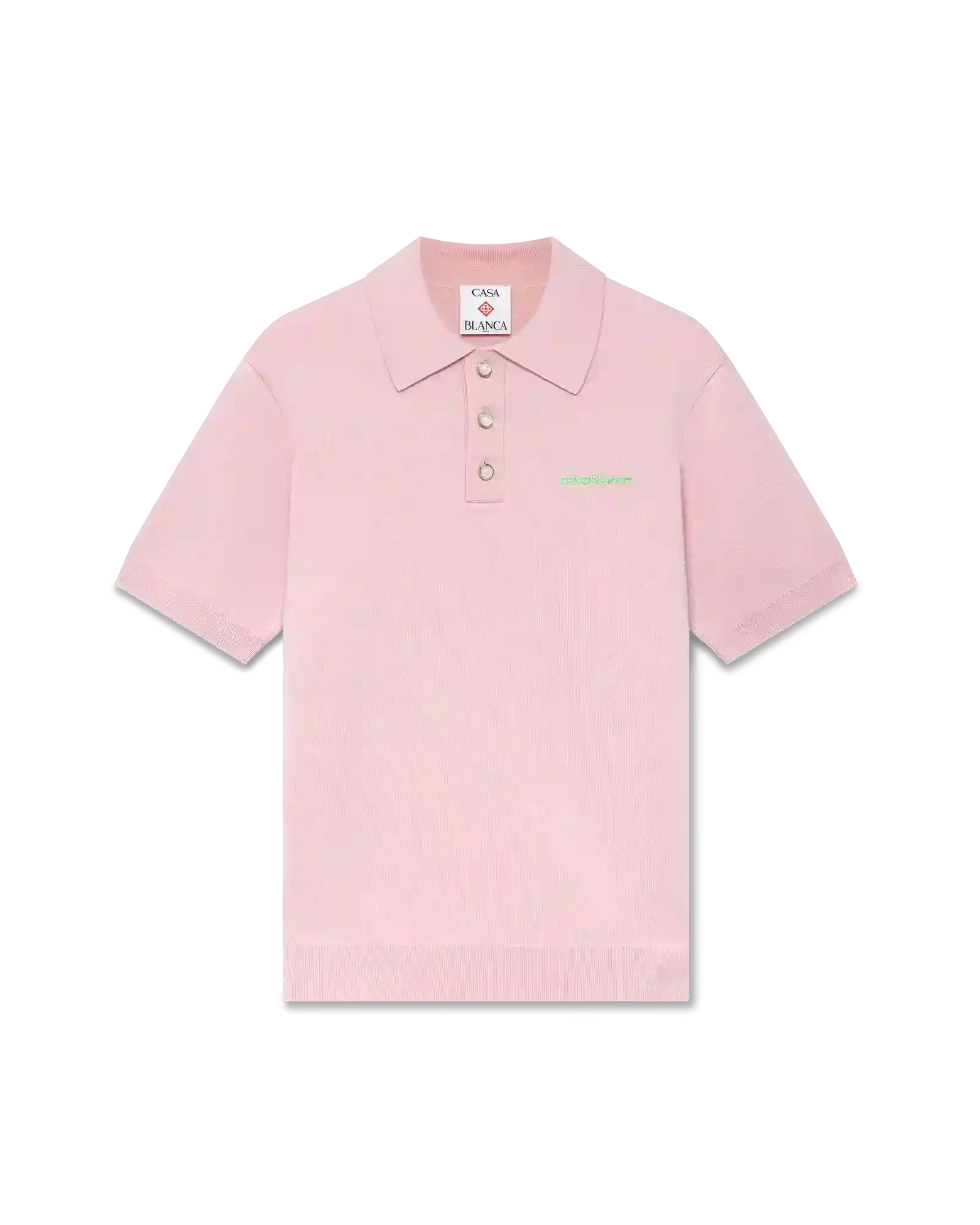 Double Face Short Sleeve Polo Shirt | Casablanca Paris | Image 1