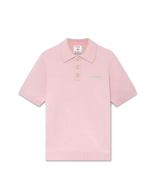 Double Face Short Sleeve Polo Shirt | Casablanca Paris | Image 1