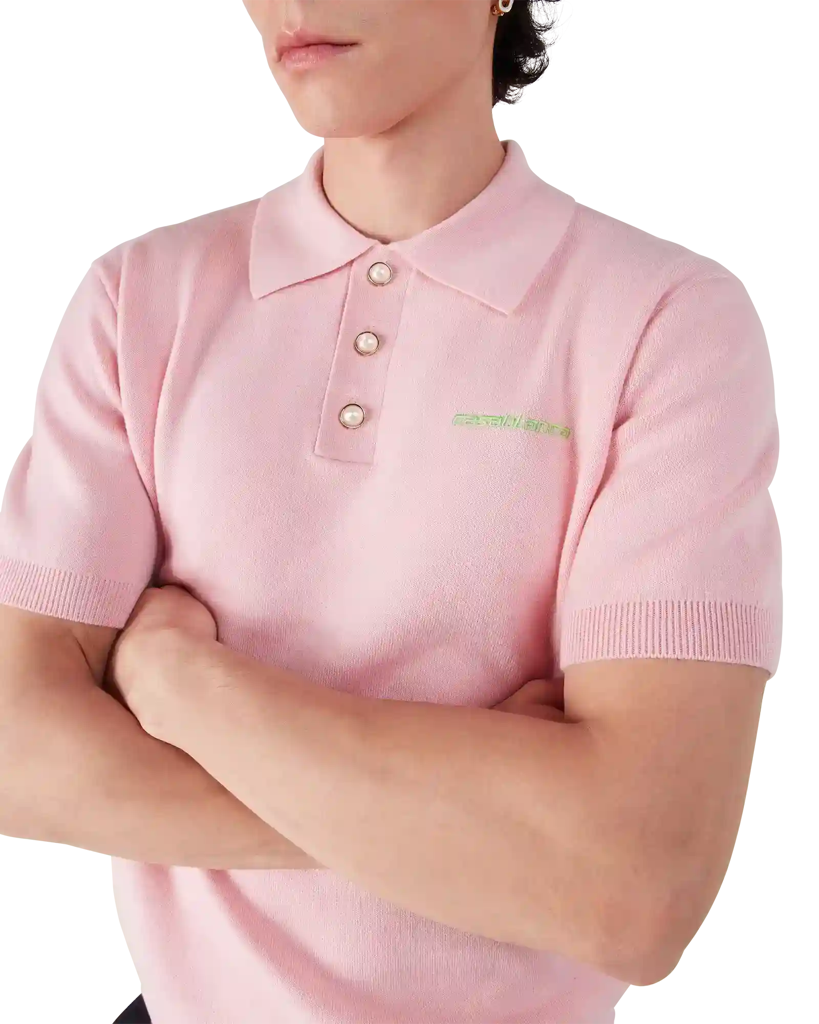 Double Face Short Sleeve Polo Shirt | Casablanca Paris | Image 5