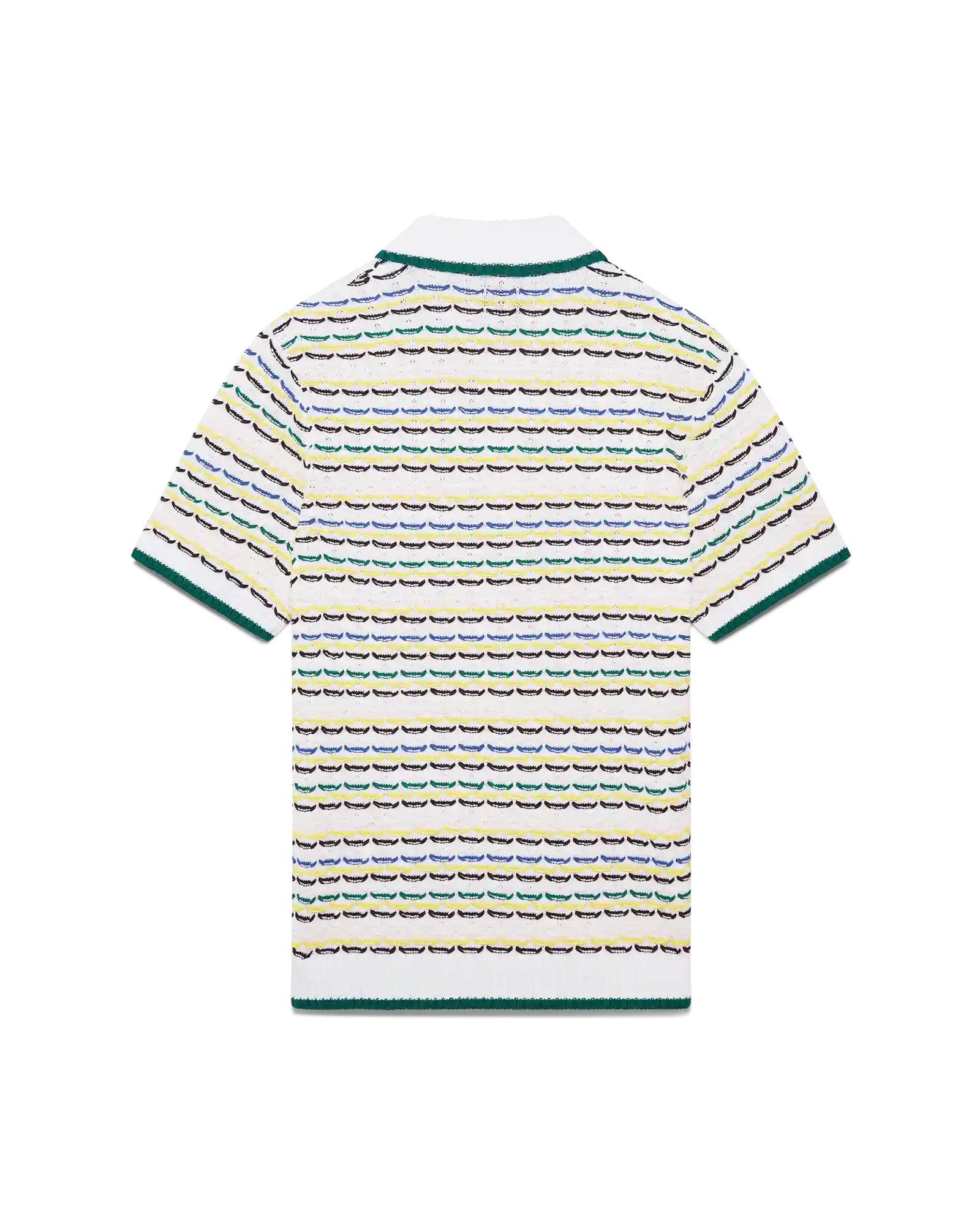 Tuck Stitch Short Sleeve Polo Shirt | Casablanca Paris | Image 6