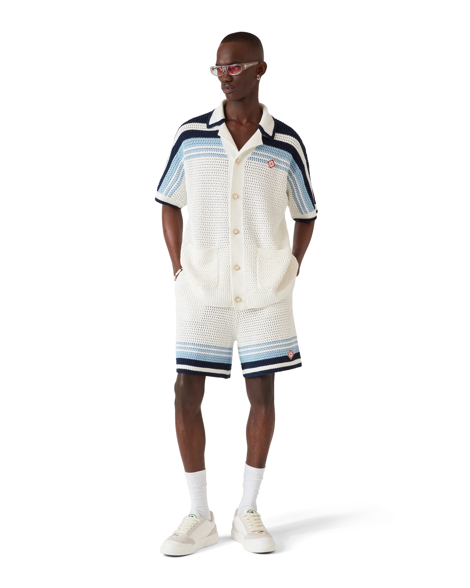Tennis Cotton Crochet Shorts | Casablanca Paris | Image 2