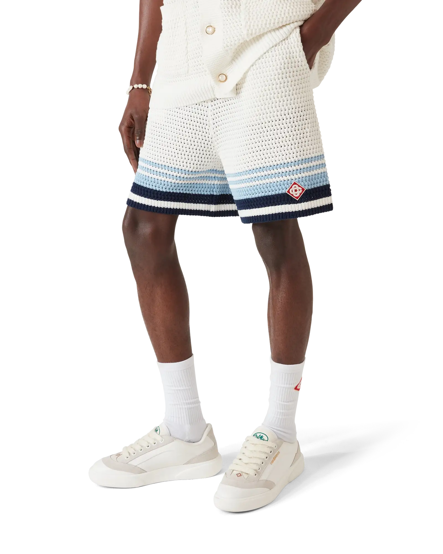 Tennis Cotton Crochet Shorts | Casablanca Paris | Image 4