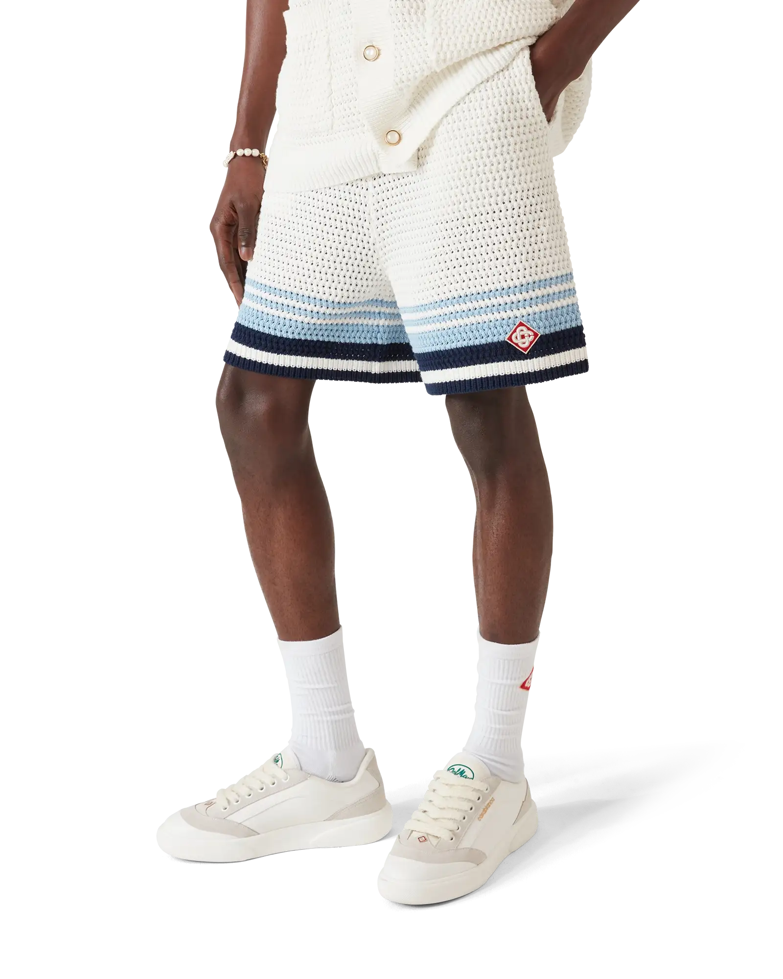 Tennis Cotton Crochet Shorts | Casablanca Paris | Image 4