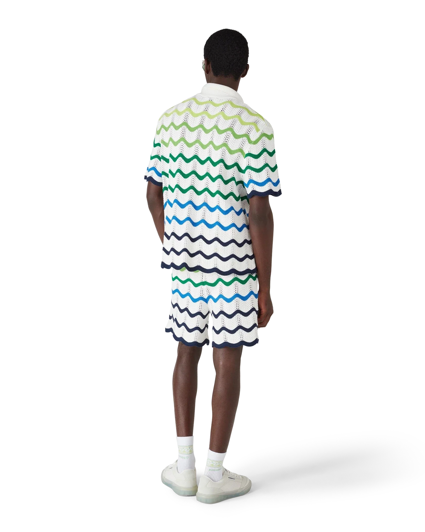 Wave Short Sleeve Knitted Shirt | Casablanca Paris | Image 3