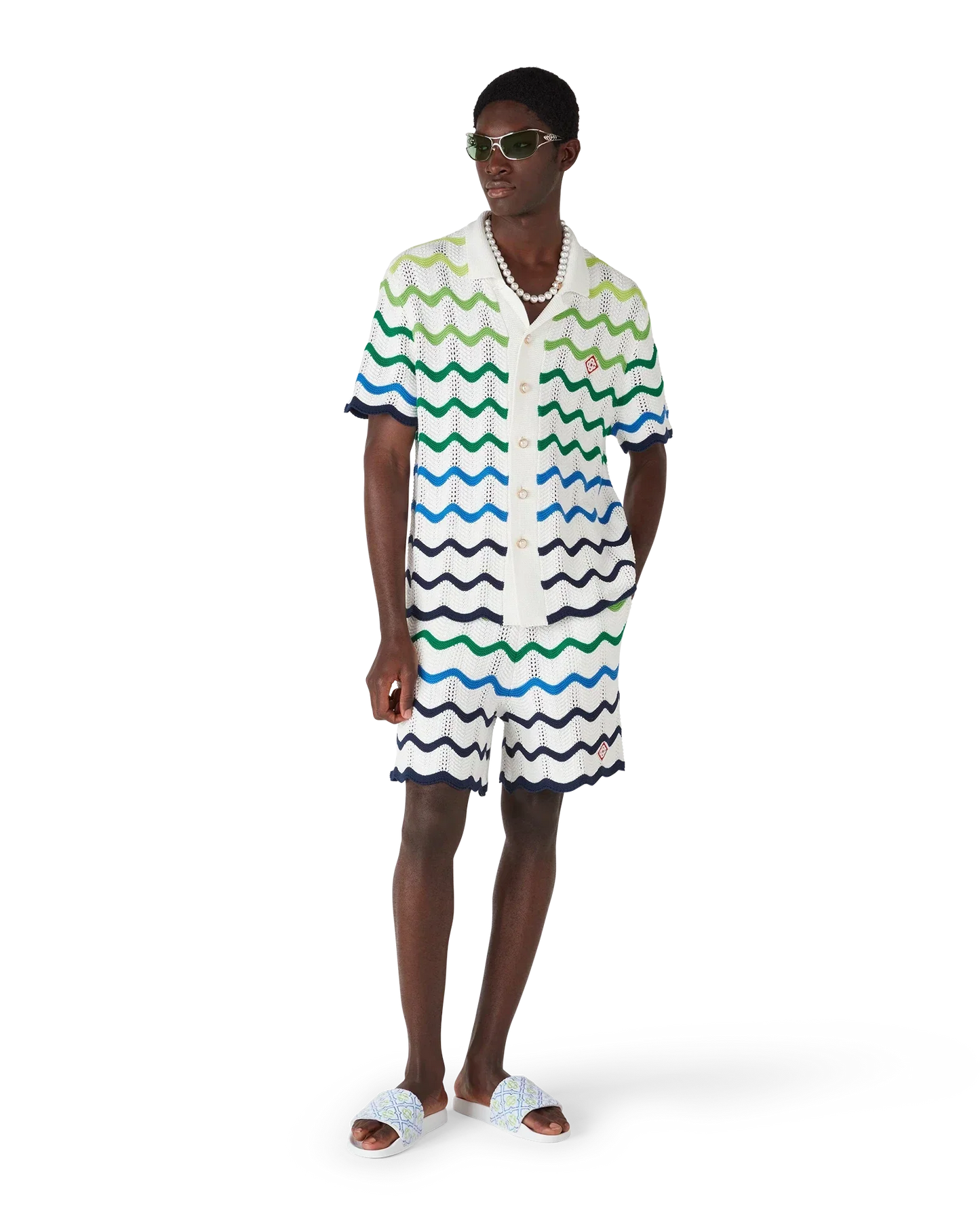 Wave Knitted Shorts | Casablanca Paris | Image 2