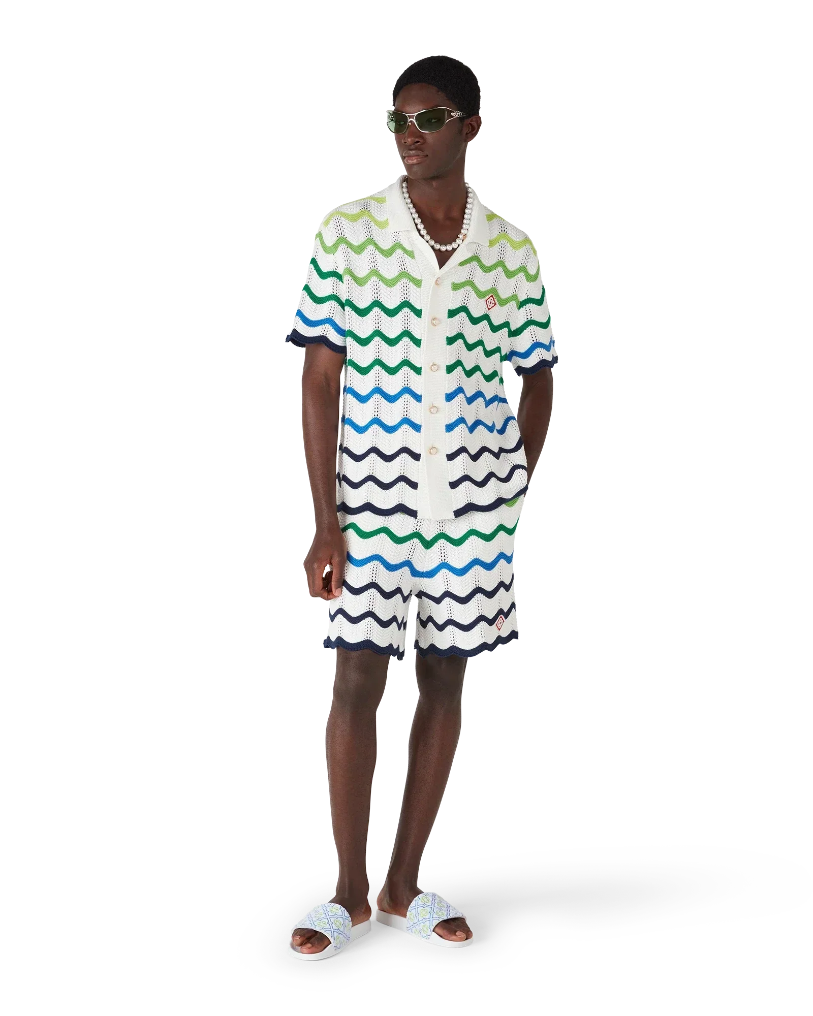 Wave Knitted Shorts | Casablanca Paris | Image 2