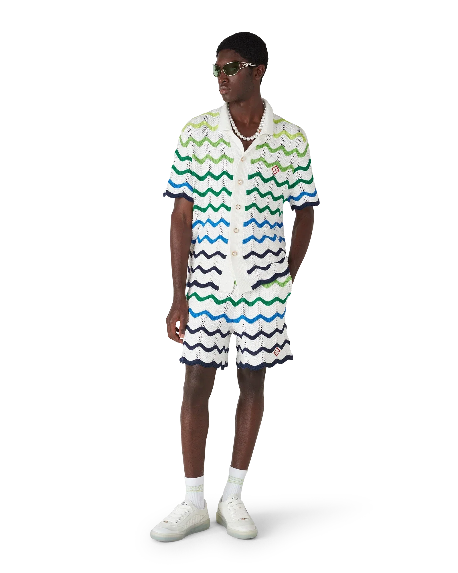 Wave Knitted Shorts | Casablanca Paris | Image 3