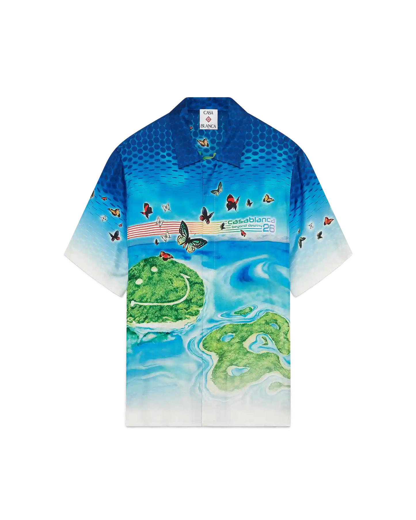 Beyond Destiny Short Sleeve Silk Shirt | Casablanca Paris | Image 1
