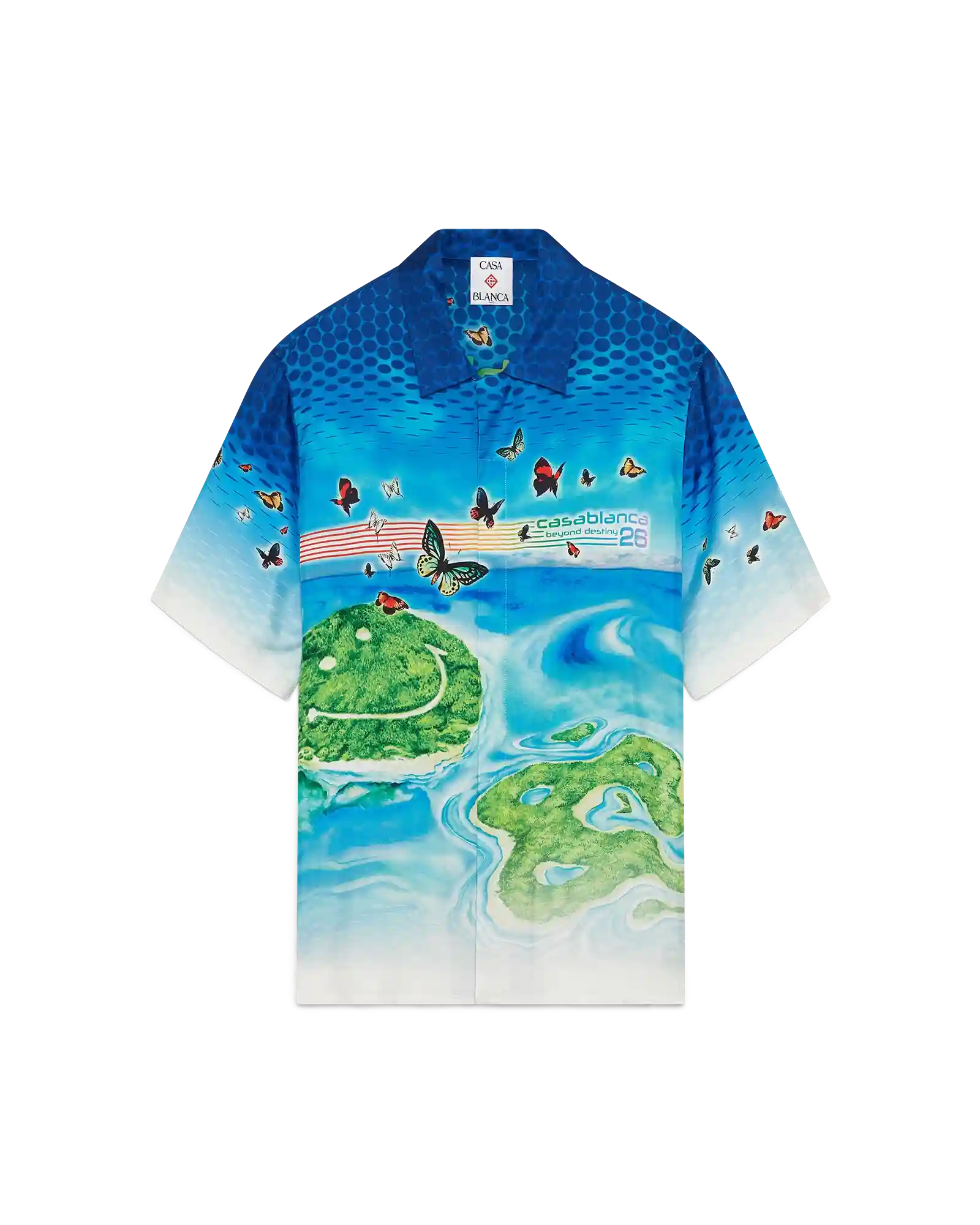 Beyond Destiny Short Sleeve Silk Shirt | Casablanca Paris | Image 1