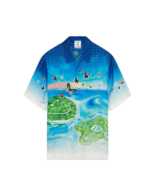 Beyond Destiny Short Sleeve Silk Shirt | Casablanca Paris | Image 1