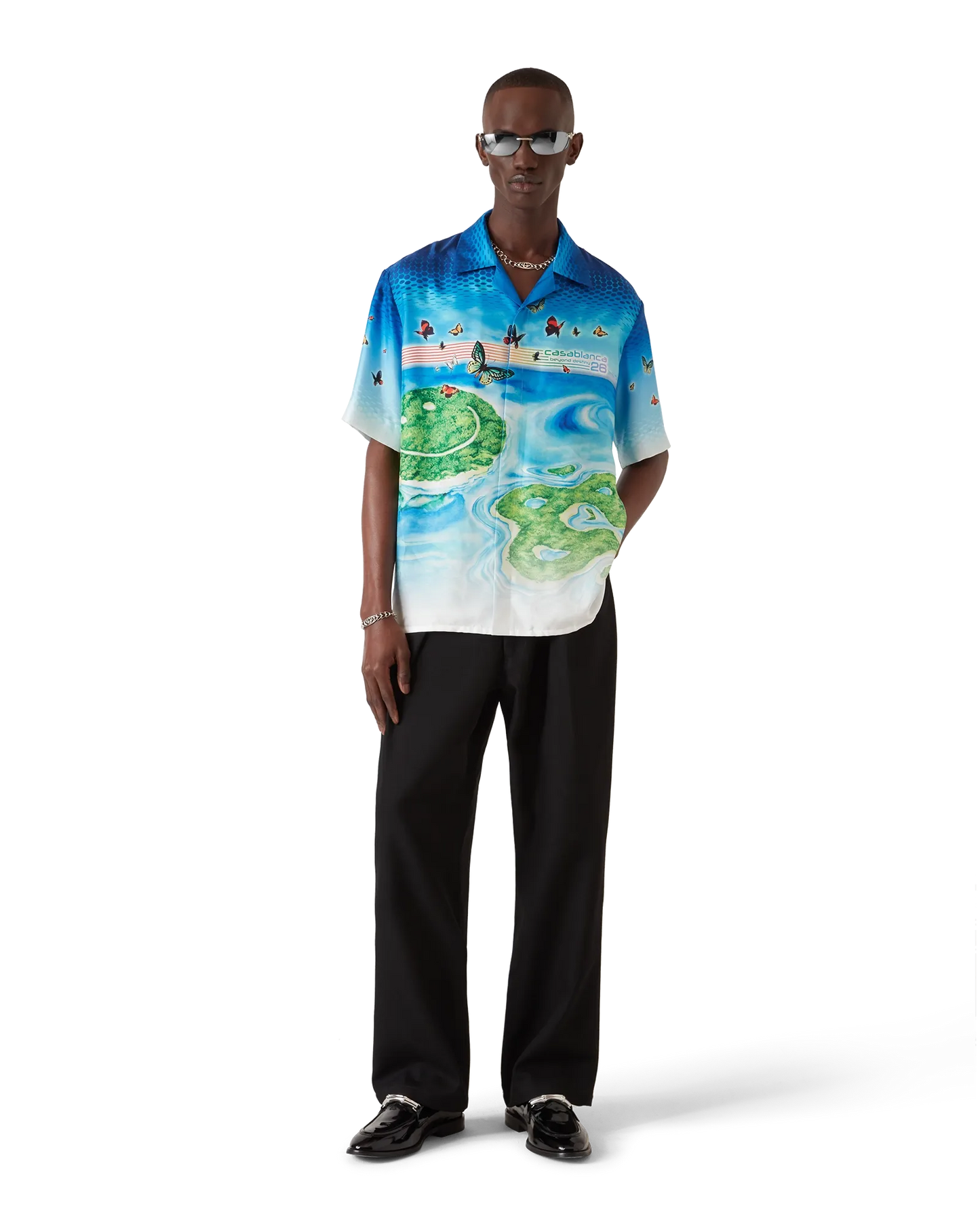 Beyond Destiny Short Sleeve Silk Shirt | Casablanca Paris | Image 2