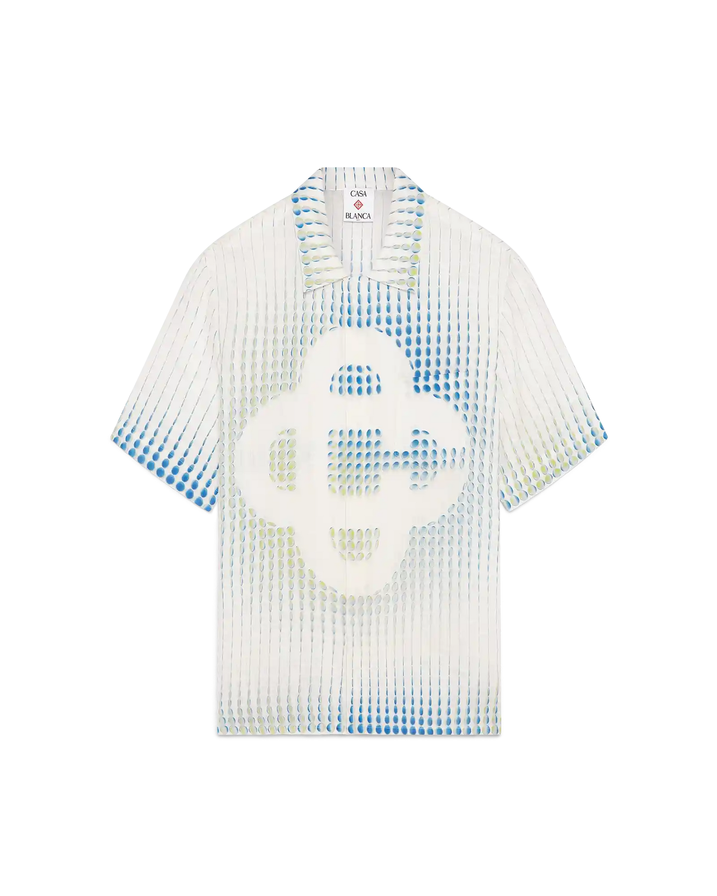 Dots Short Sleeve Linen Shirt | Casablanca Paris | Image 1