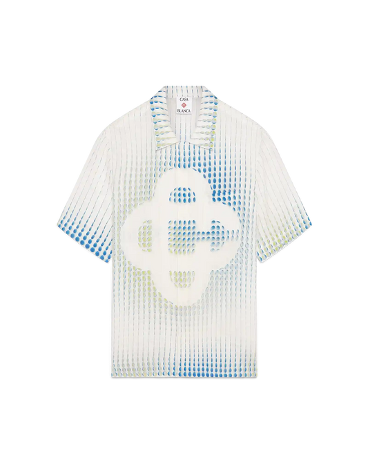 Dots Short Sleeve Linen Shirt | Casablanca Paris | Image 1