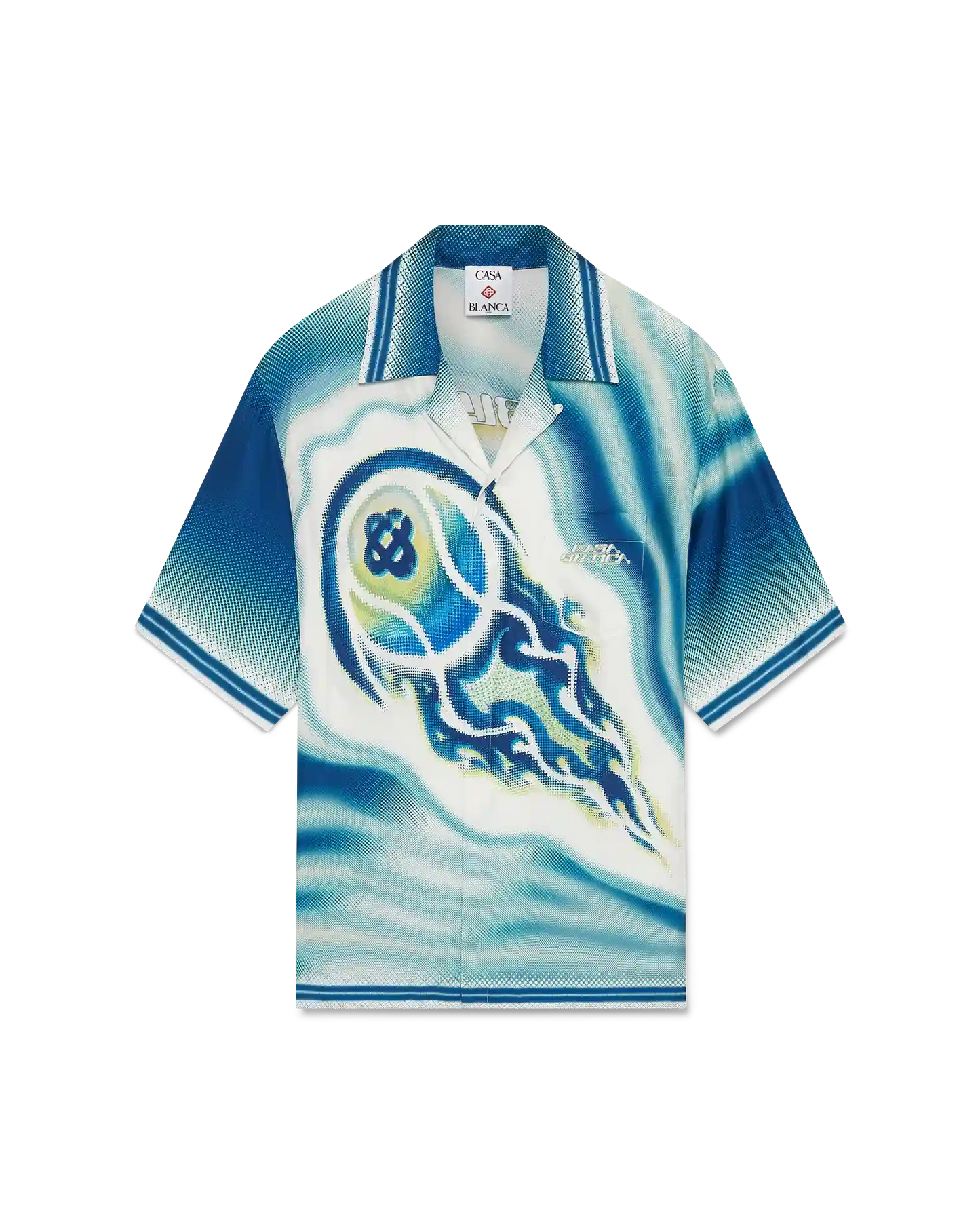 The Art Of The Serve Short Sleeve Silk Shirt | Casablanca Paris | Image 1
