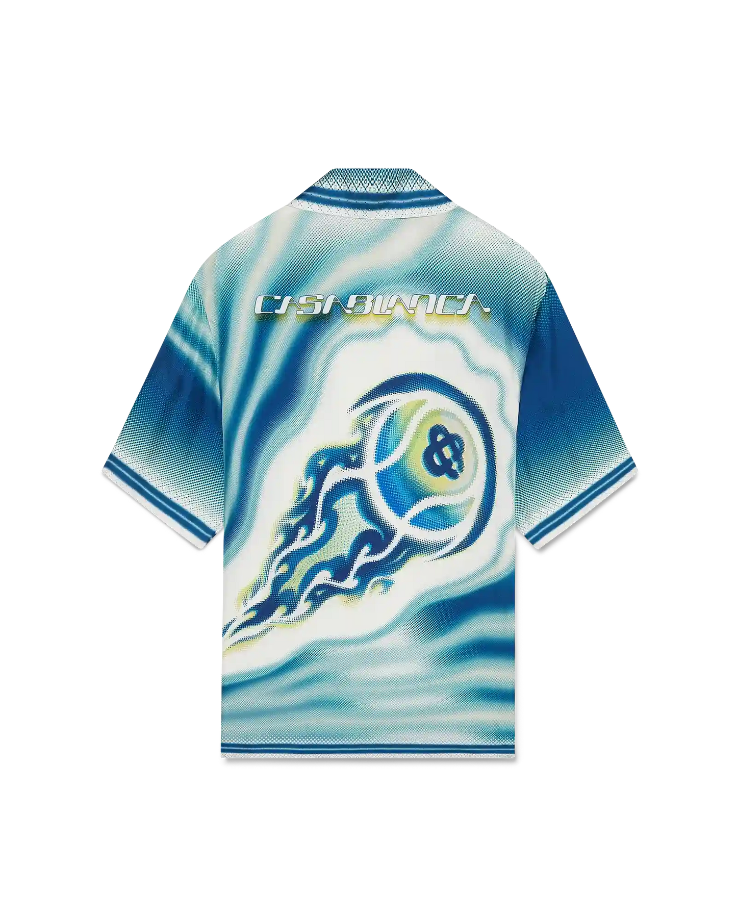 The Art Of The Serve Short Sleeve Silk Shirt | Casablanca Paris | Image 6