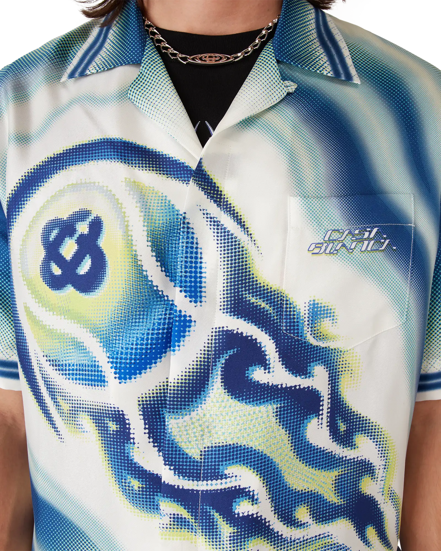 The Art Of The Serve Short Sleeve Silk Shirt | Casablanca Paris | Image 5
