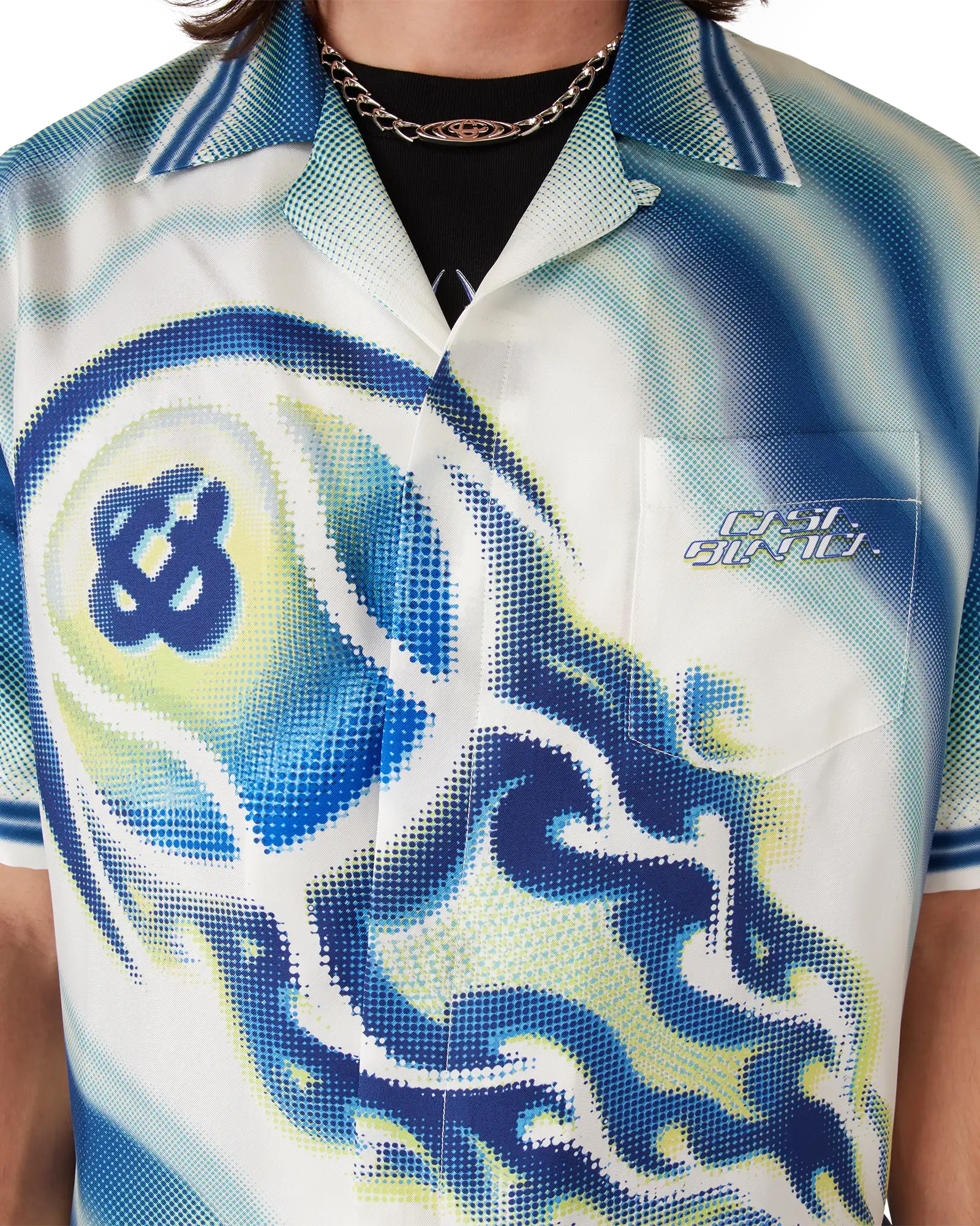 The Art Of The Serve Short Sleeve Silk Shirt | Casablanca Paris | Image 5