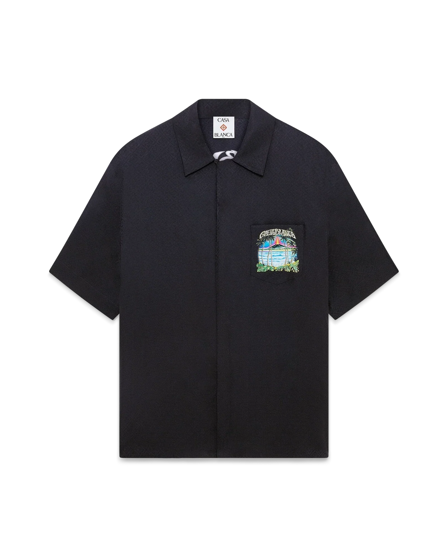 Volcano Short Sleeve Jacquard Shirt | Casablanca Paris | Image 6