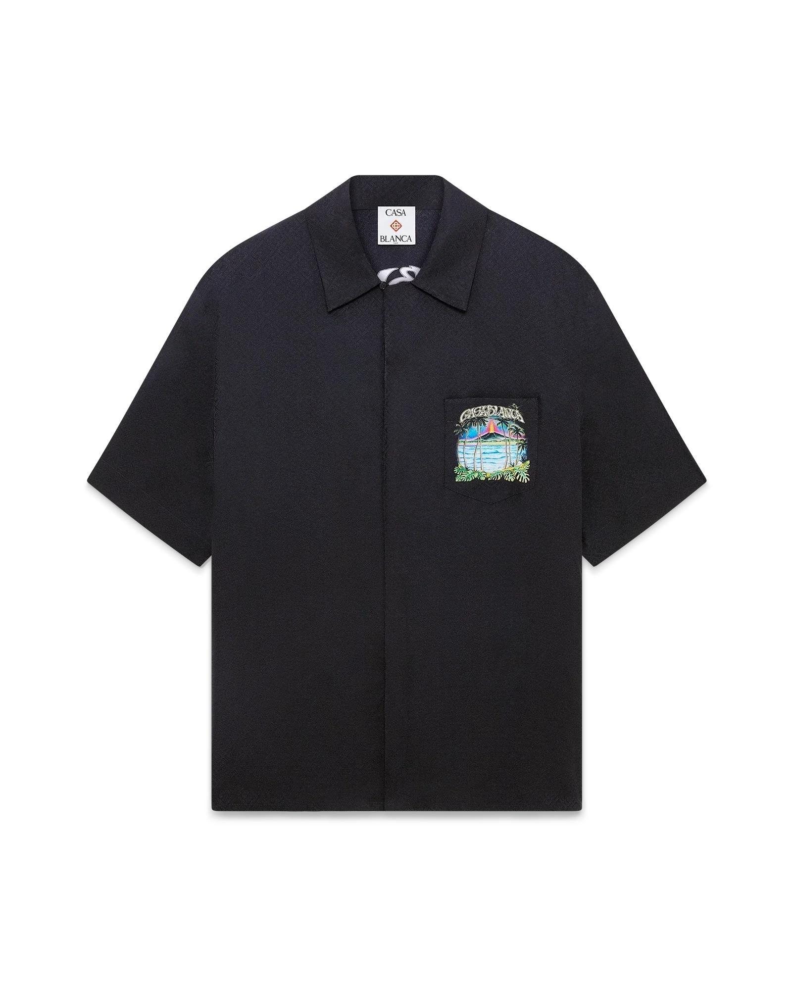 Volcano Short Sleeve Jacquard Shirt | Casablanca Paris | Image 6