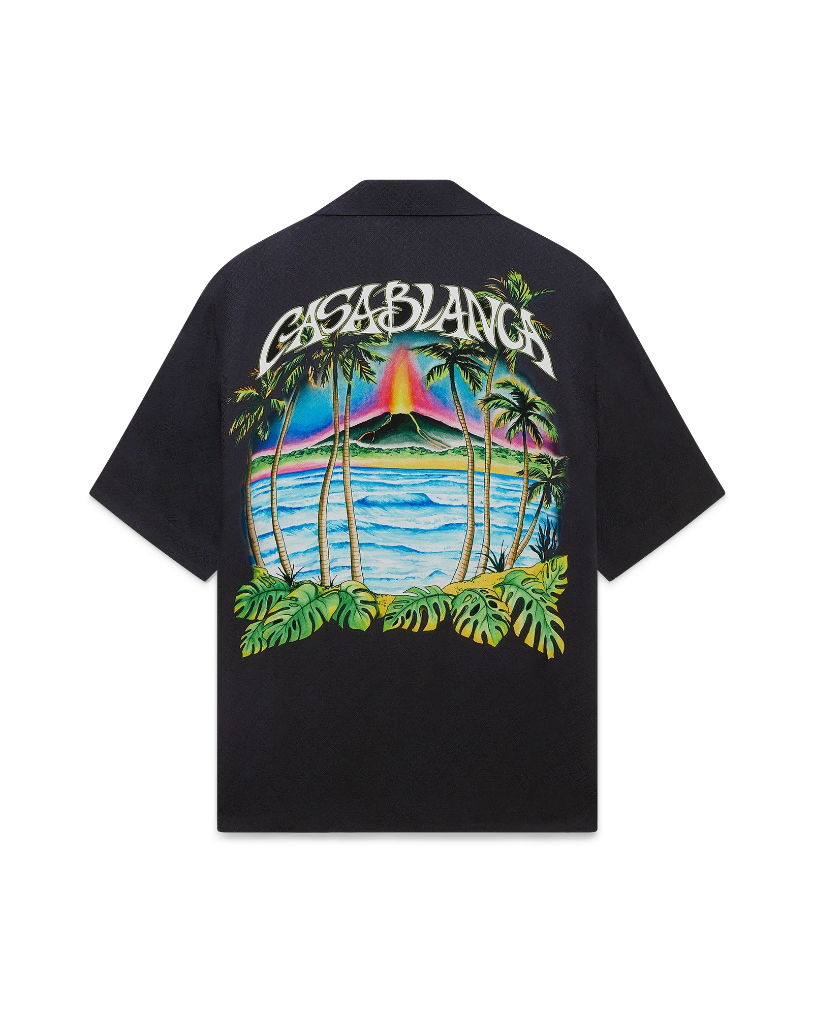 Volcano Short Sleeve Jacquard Shirt | Casablanca Paris | Image 1