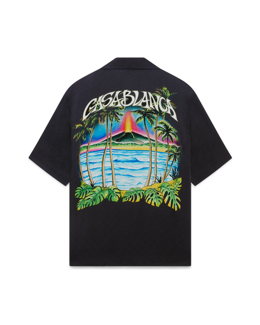 Volcano Short Sleeve Jacquard Shirt | Casablanca Paris | Image 1
