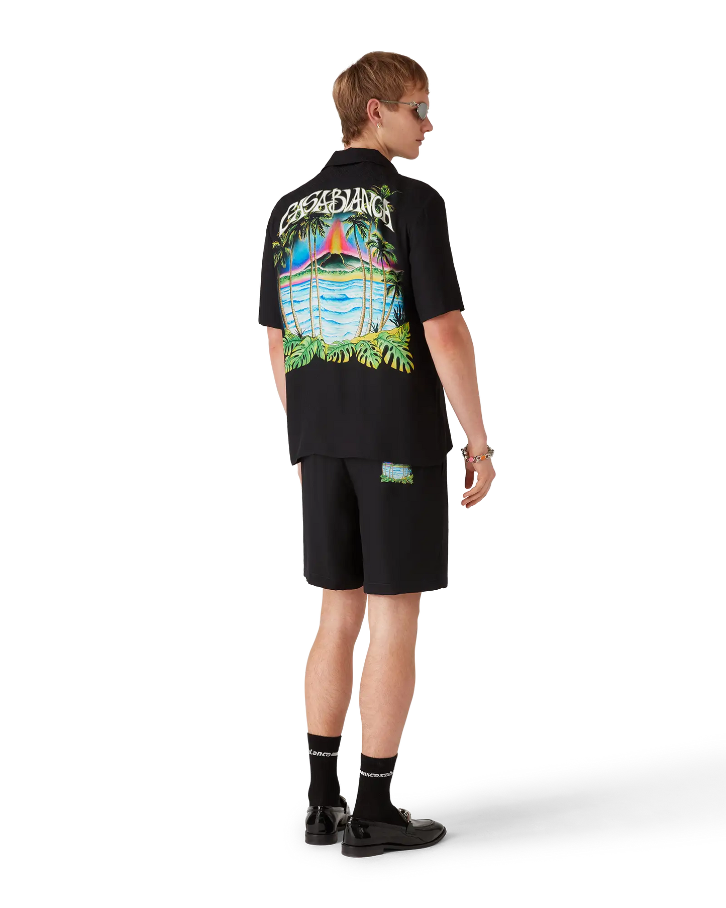 Volcano Short Sleeve Jacquard Shirt | Casablanca Paris | Image 3