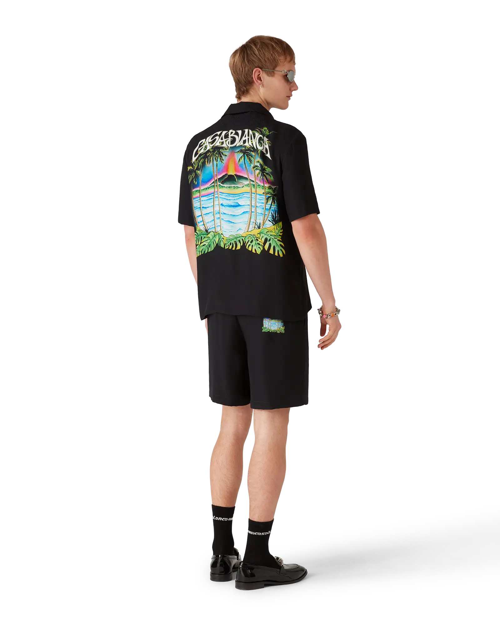 Volcano Short Sleeve Jacquard Shirt | Casablanca Paris | Image 3