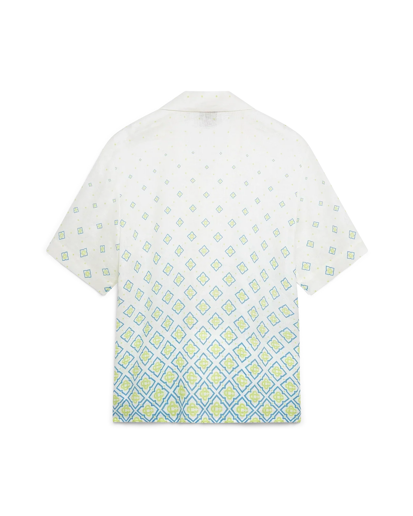 Degrade Monogram Short Sleeve Linen Shirt | Casablanca Paris | Image 6
