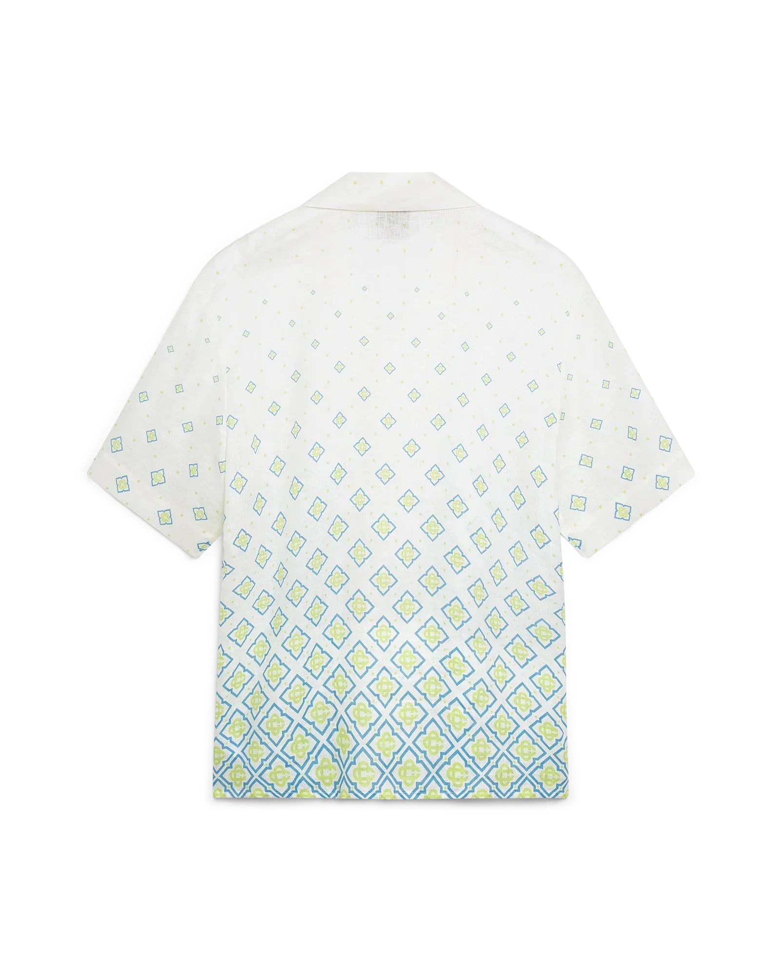 Degrade Monogram Short Sleeve Linen Shirt | Casablanca Paris | Image 6