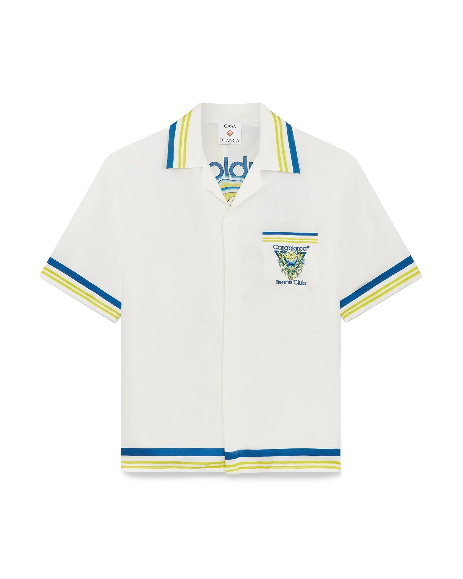 Tennis Club Short Sleeve Silk Shirt | Casablanca Paris | Image 6