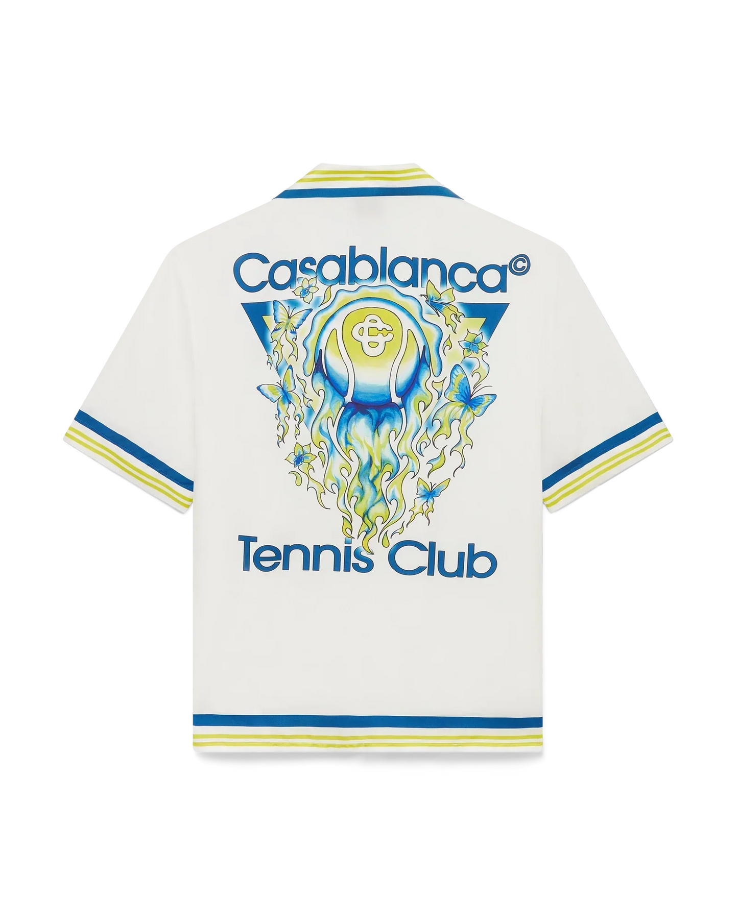 Tennis Club Short Sleeve Silk Shirt | Casablanca Paris | Image 1