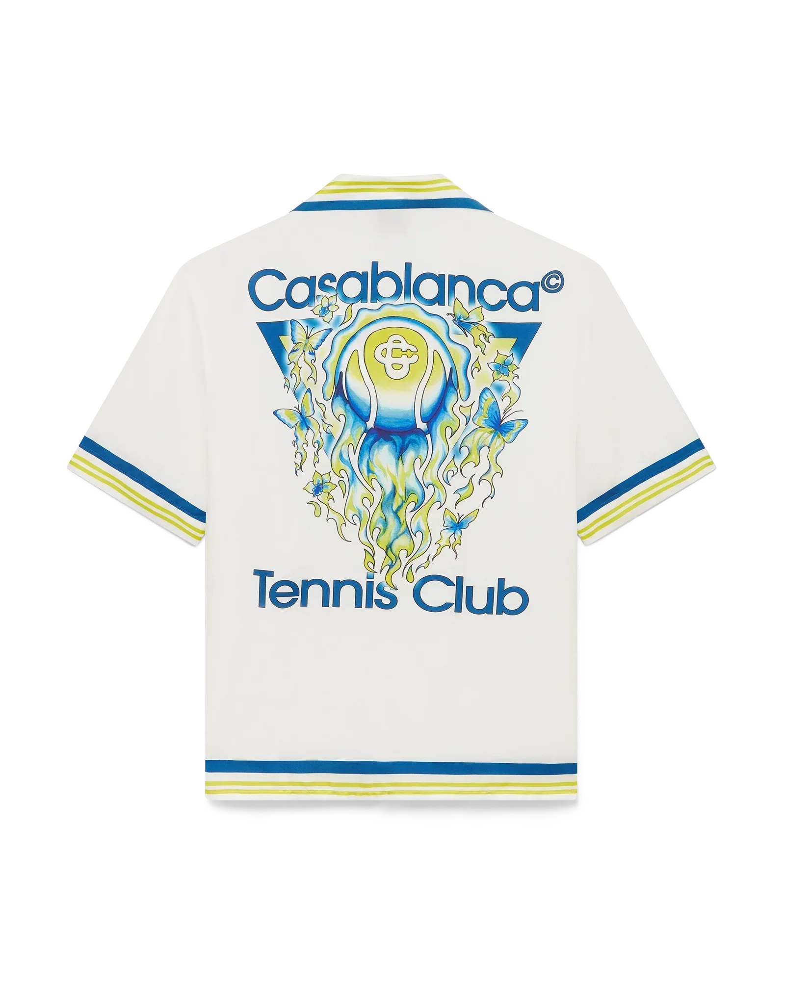Tennis Club Short Sleeve Silk Shirt | Casablanca Paris | Image 1