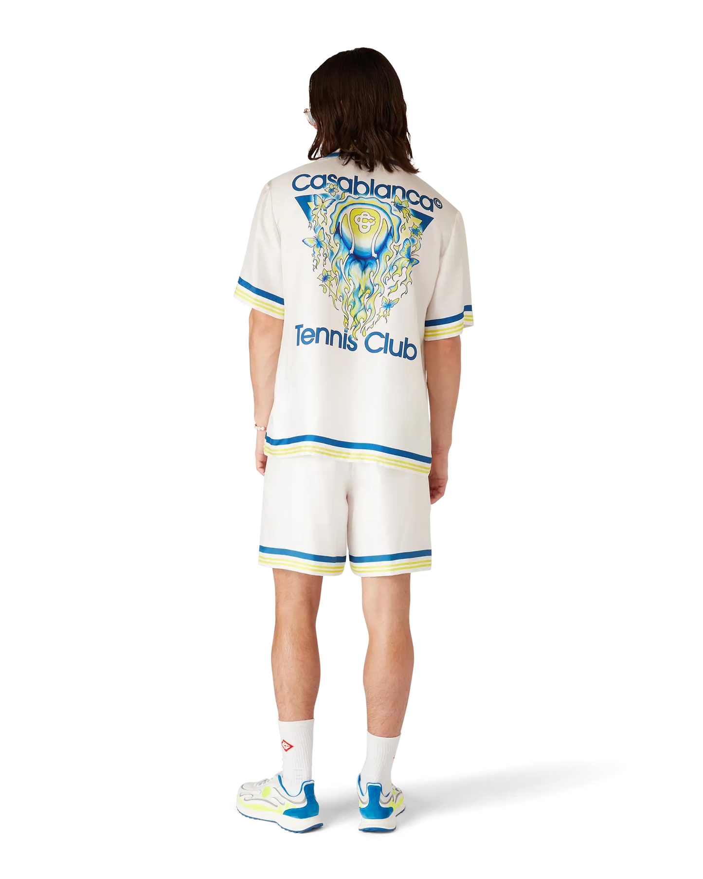 Tennis Club Short Sleeve Silk Shirt | Casablanca Paris | Image 3