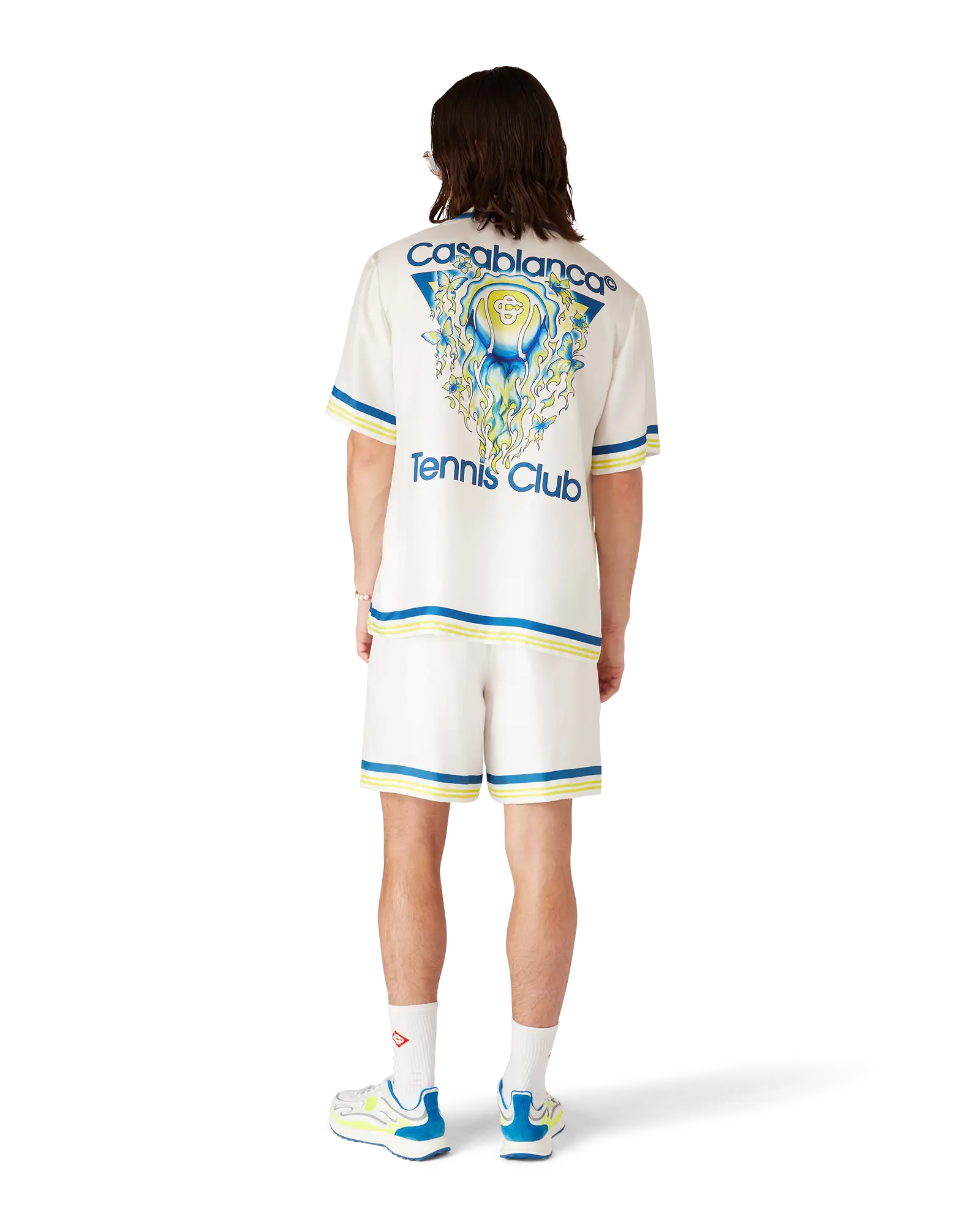 Tennis Club Short Sleeve Silk Shirt | Casablanca Paris | Image 3