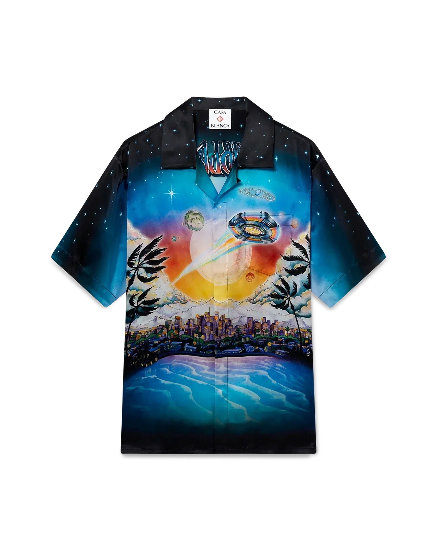 La Prémonition Short Sleeve Silk Shirt | Casablanca Paris | Image 6