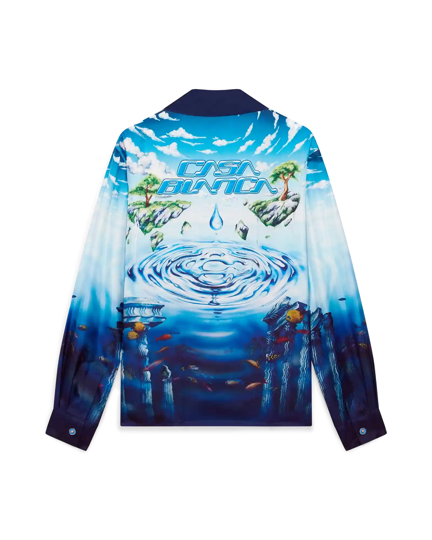 Lost Atlantis Long Sleeve Silk Shirt | Casablanca Paris | Image 6
