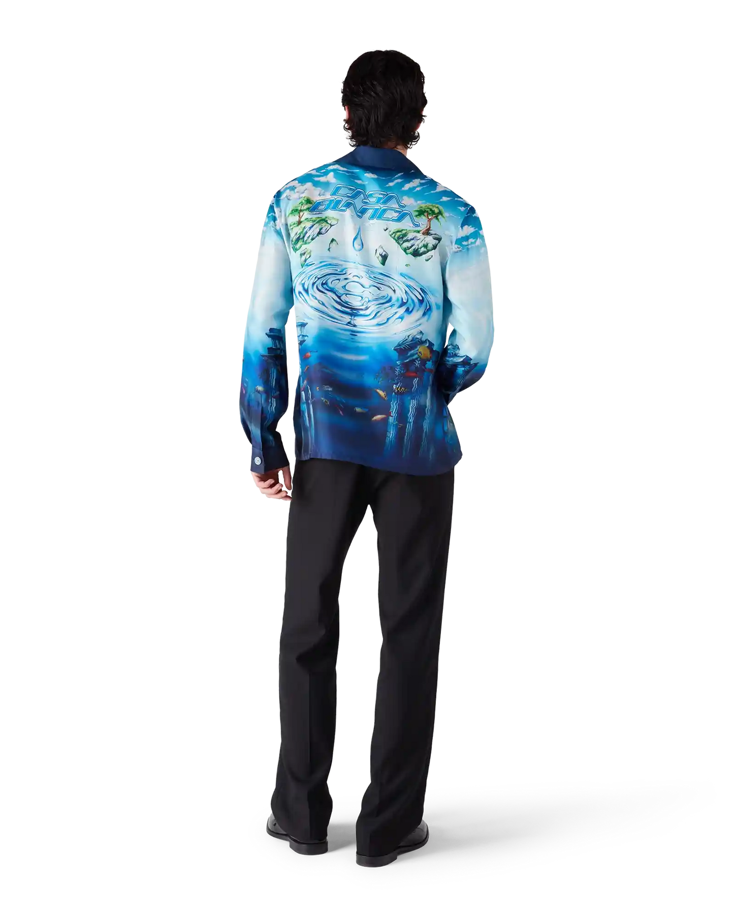 Lost Atlantis Long Sleeve Silk Shirt | Casablanca Paris | Image 3