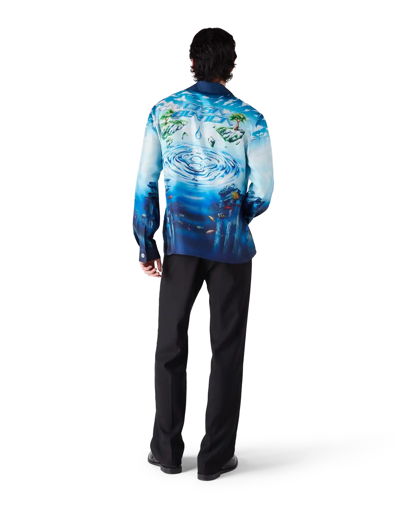 Lost Atlantis Long Sleeve Silk Shirt | Casablanca Paris | Image 3