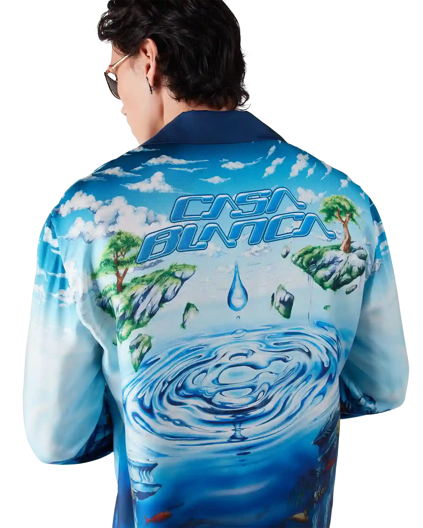 Lost Atlantis Long Sleeve Silk Shirt | Casablanca Paris | Image 5
