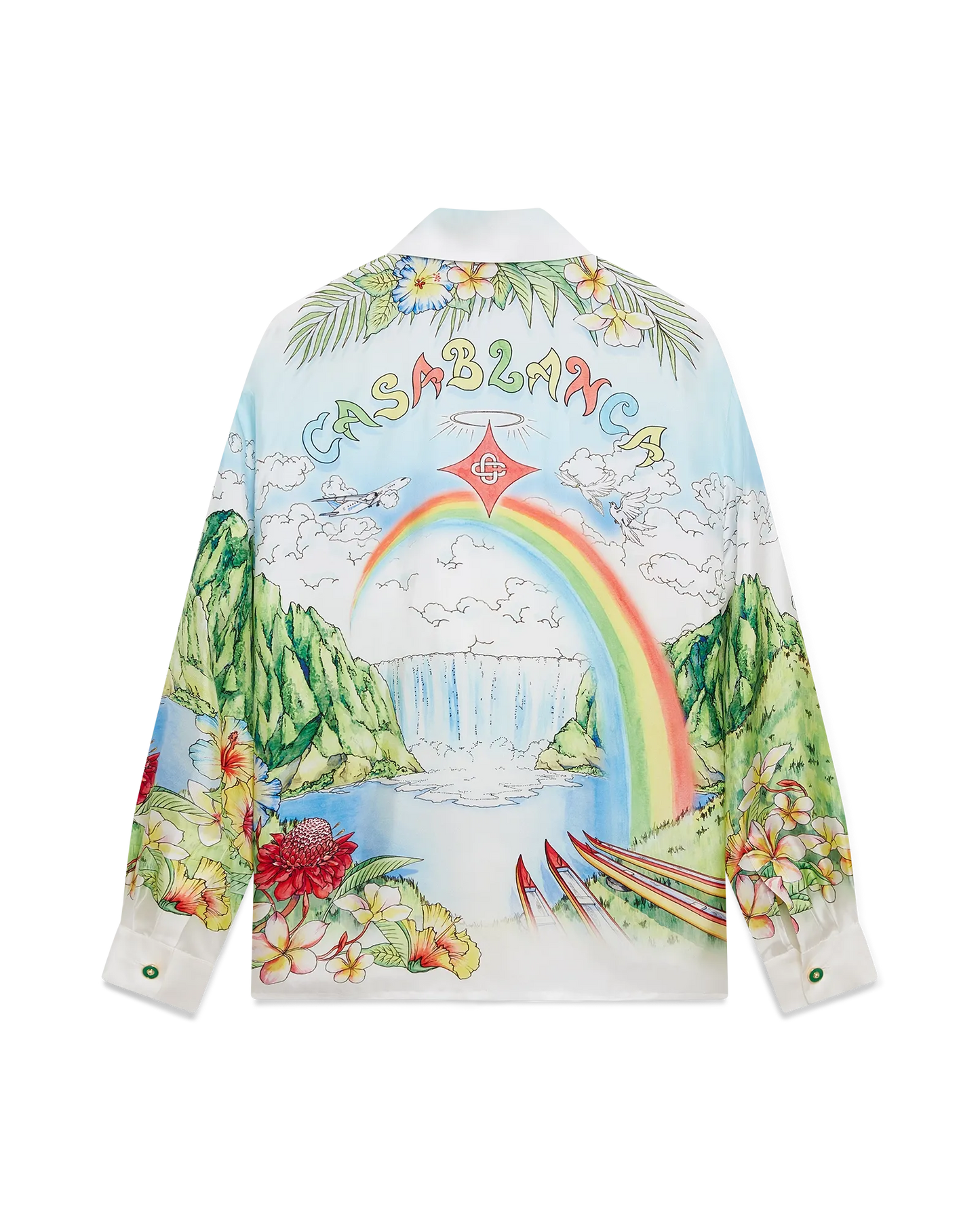 Aloha Long Sleeve Silk Shirt | Casablanca Paris | Image 6