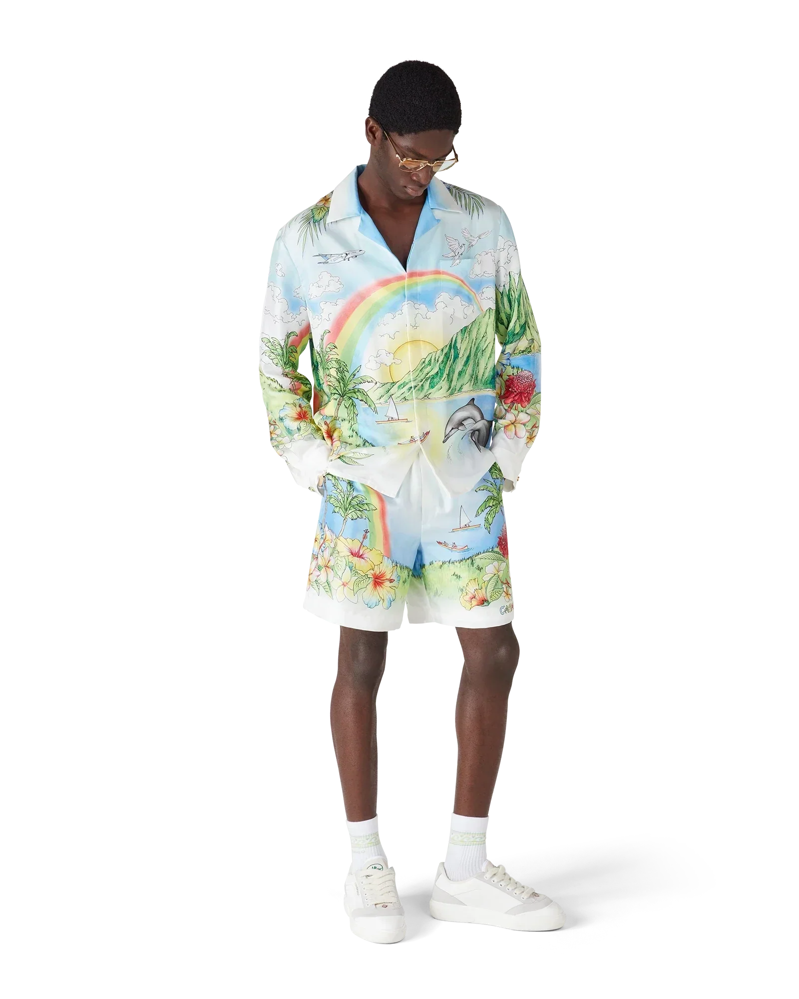 Aloha Long Sleeve Silk Shirt | Casablanca Paris | Image 2