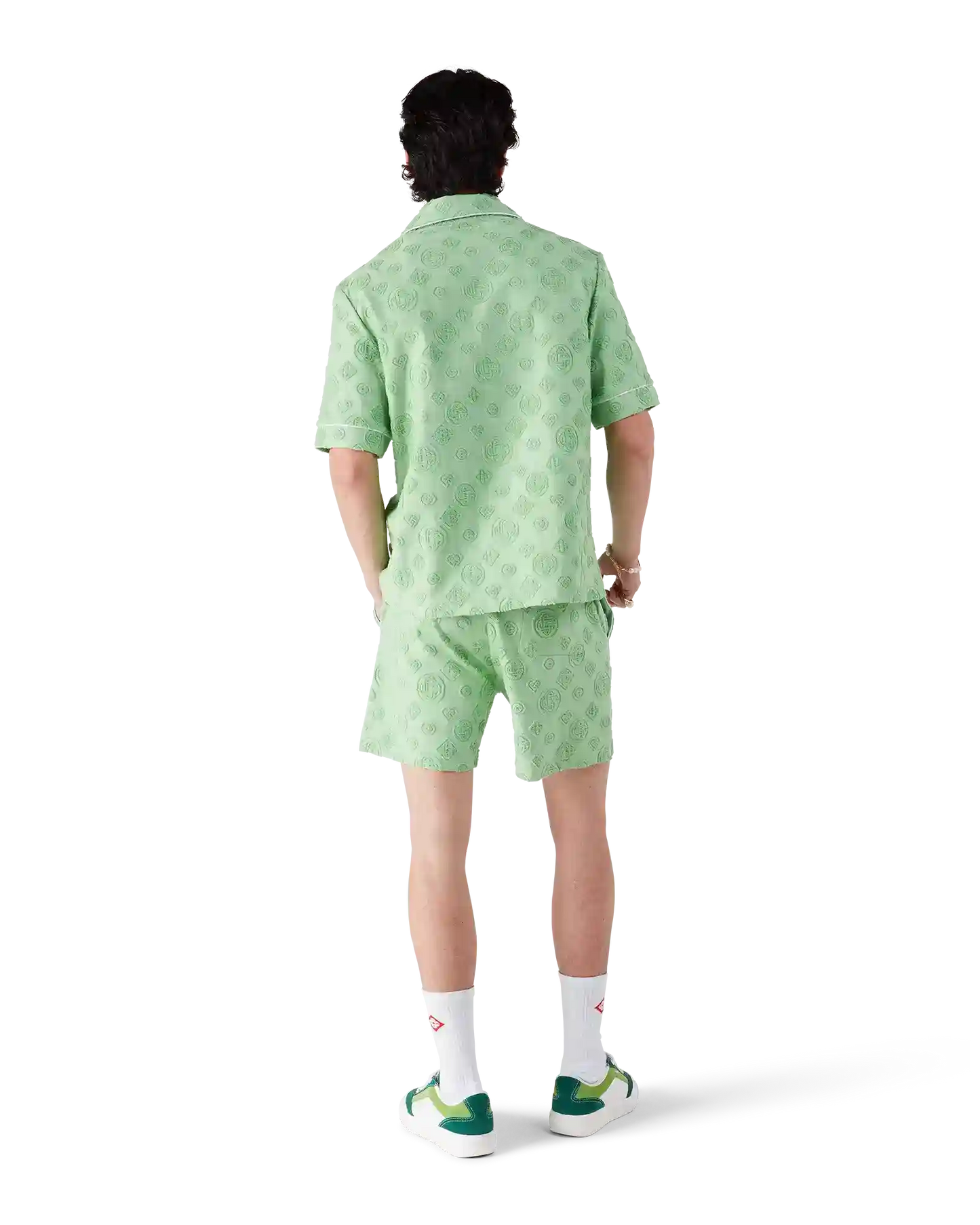 Towelling Monogram Short Sleeve Shirt | Casablanca Paris | Image 3